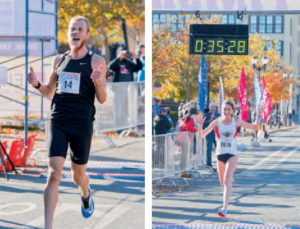2018 Cooper Norcross Run the Bridge 10K Overall Male & Female Winners