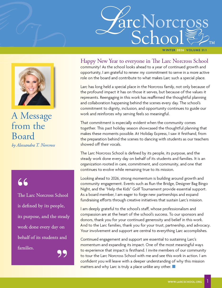 The Larc Norcross School Newsletter Winter 2024